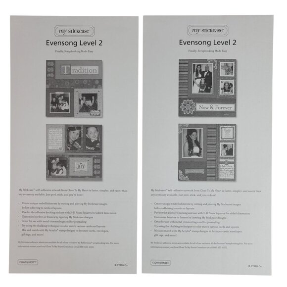 Close to My Heart Reflections Stickease X7104C Evensong Tradition Family NEW - Picture 4 of 4